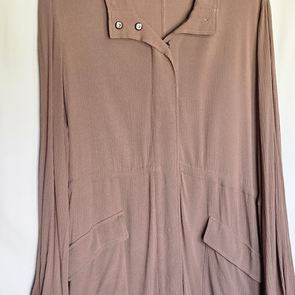 Torrid Dusty Pink Open Front Cardigan/Duster In A Pale Pink Size 0.